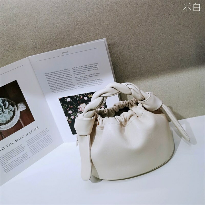 【巴黎精品】手提包真皮側揹包-清新甜美簡約編織女包包a1bh44