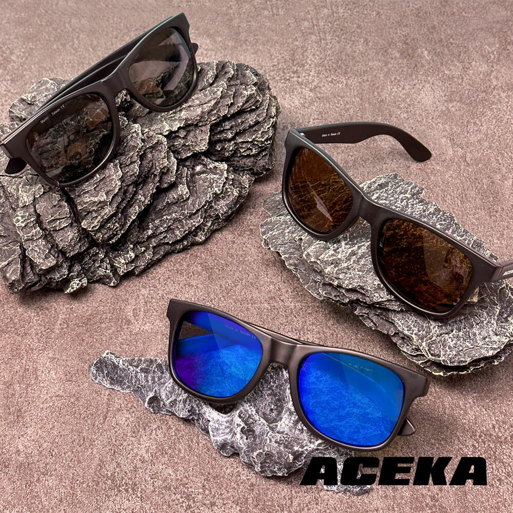 【ACEKA】海洋之心浮水太陽眼鏡(T-Rex系列) 墨鏡 水藍 棕色 黑色 MIT 台灣製