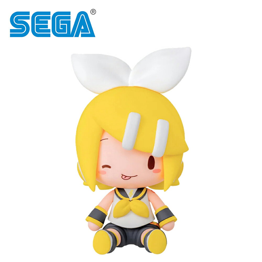 【日本正版】鏡音鈴 可換表情 掌上坐姿公仔 公仔 模型 8cm 坐姿公仔 坐坐公仔 初音未來 SEGA - 424026