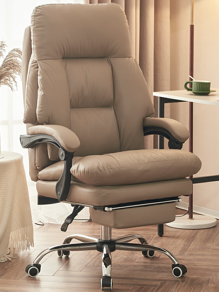 老板椅人體工學真皮辦公椅電腦椅午睡可躺舒適久坐辦公室座椅懶人