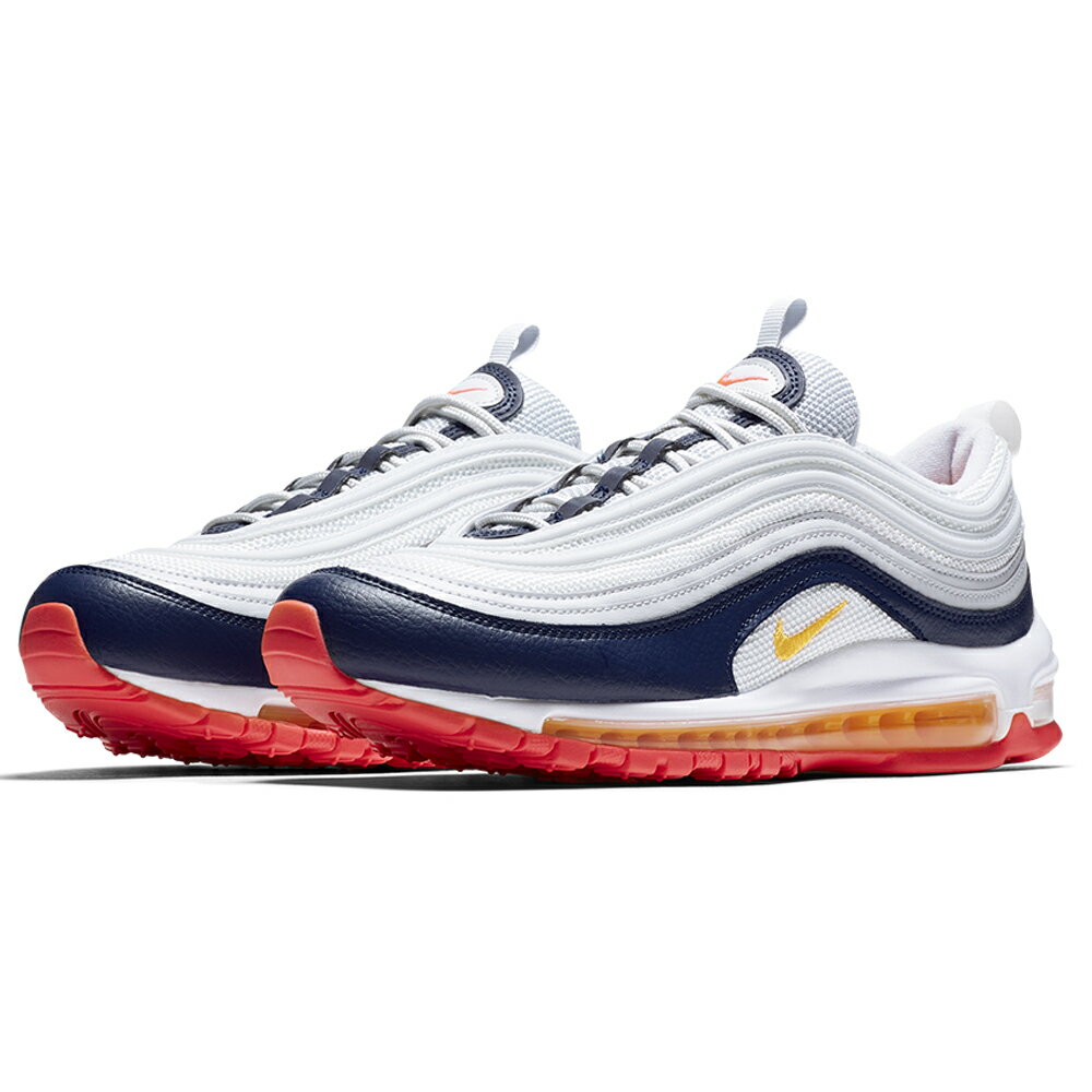 Nike Air Max 97 女鞋 慢跑 休閒 氣墊 白 藍 橘 【運動世界】 921733-015