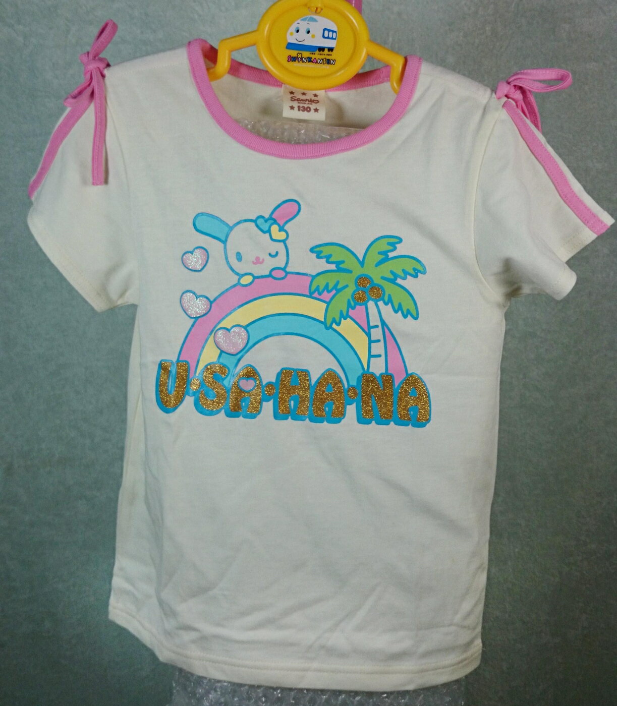 【震撼精品百貨】 花小兔 U-Sa-Ha-Na 童裝 短T 震撼日式精品百貨