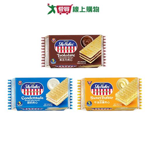 SKYFLAKES夾心餅乾(朱古力/甜奶/鮮奶油)(150G/包)【愛買】