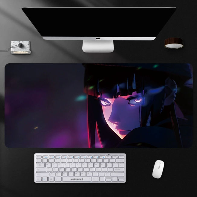 【買一送一】滑鼠墊 電競桌墊 動漫少女鼠標墊超大加厚辦公桌墊電腦鍵盤墊動漫電競遊戲墊 電競滑鼠墊【APP下單享6%回饋】 3