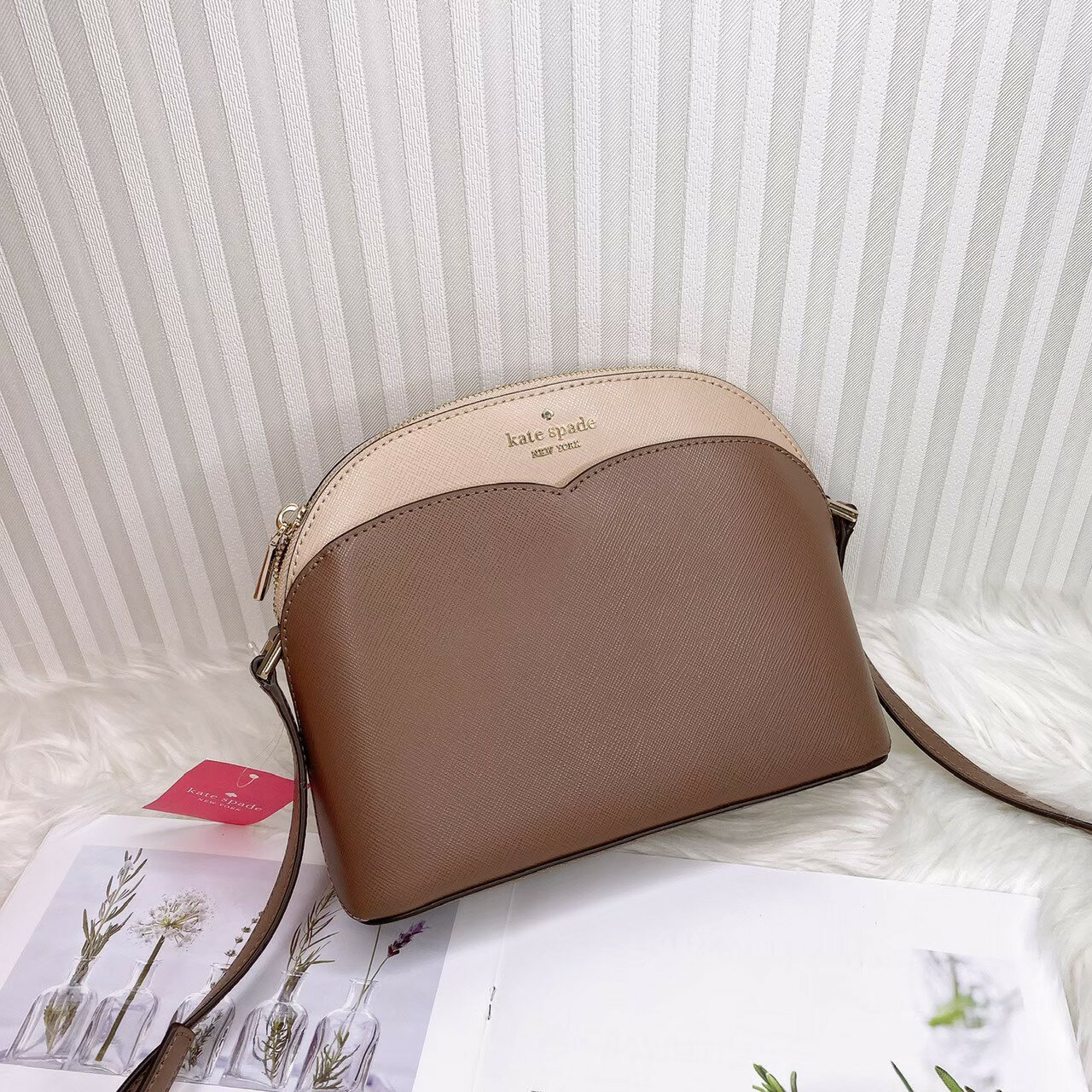美國代購 臺灣現貨 Kate spade 撞色貝殼包 斜揹包【送禮精選★APP下單點數4倍送】