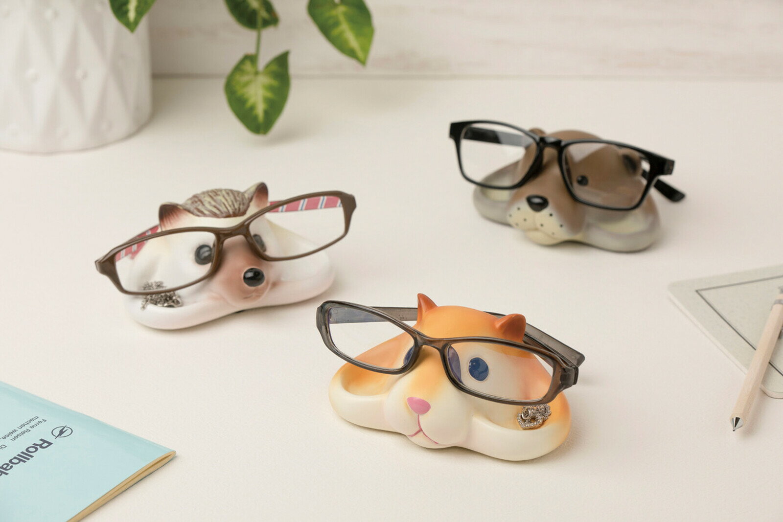 【日本Seto Craft】動物眼鏡架 刺猬 水獺 倉鼠