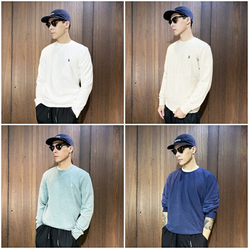 美國百分百【全新真品】Ralph Lauren 長袖T恤 棉質 RL 上衣 小馬 POLO 長素T 多色 CG38