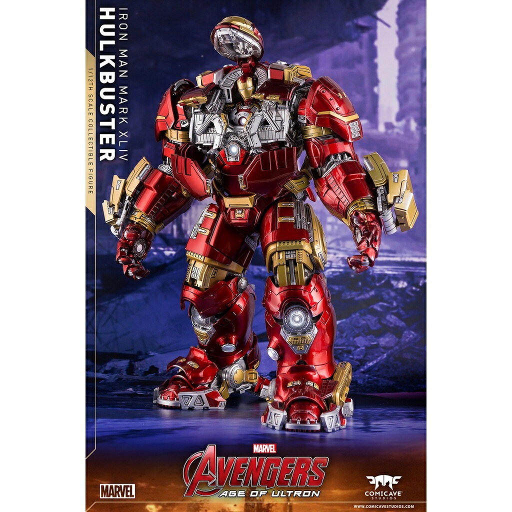 ISONA 超合金COMICAVE鋼鐵人 鋼鐵人公仔 反浩克裝甲公仔 MK44 反浩克鋼鐵人 全身可動 6