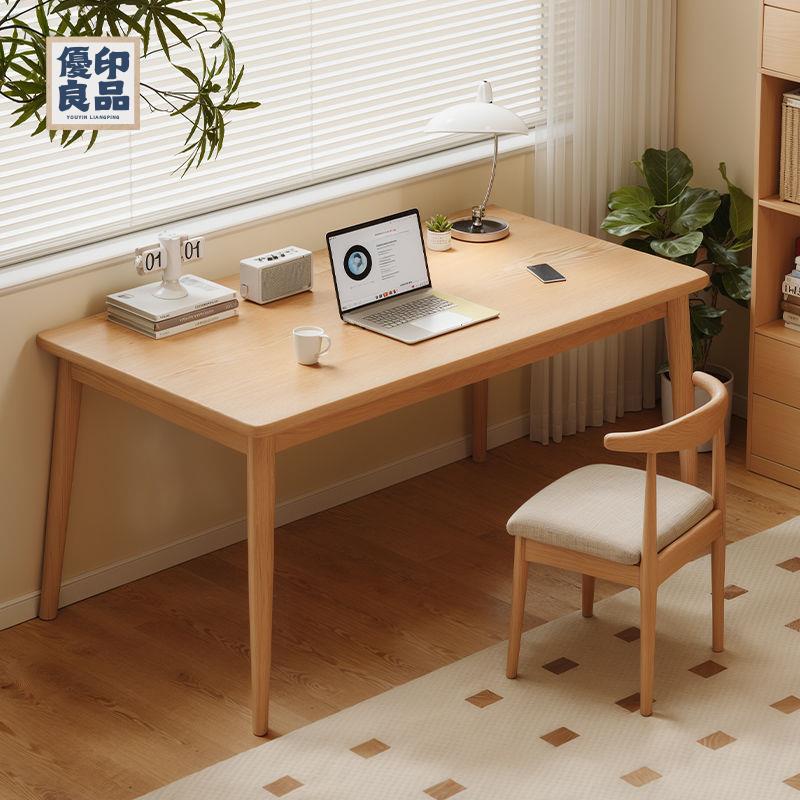 免運 工廠直銷 實木會議桌 辦公桌 電腦桌 書桌 學習桌 書桌學生家用實木腿學習寫字桌辦公桌成人簡易長方形臥室電腦桌子特惠/開立發票 全館折扣 售後保障y5322 3