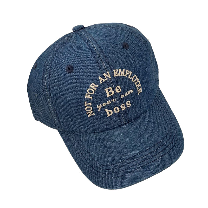 ANNAS 韓國牛仔棒球帽 刺繡英文字母 鴨舌帽 帽子 單寧 1
