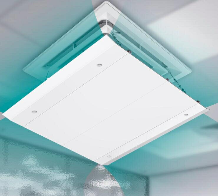 中央空調擋風板正方形空調遮風板導風罩天花機冷氣出風口擋板通用領券更優惠