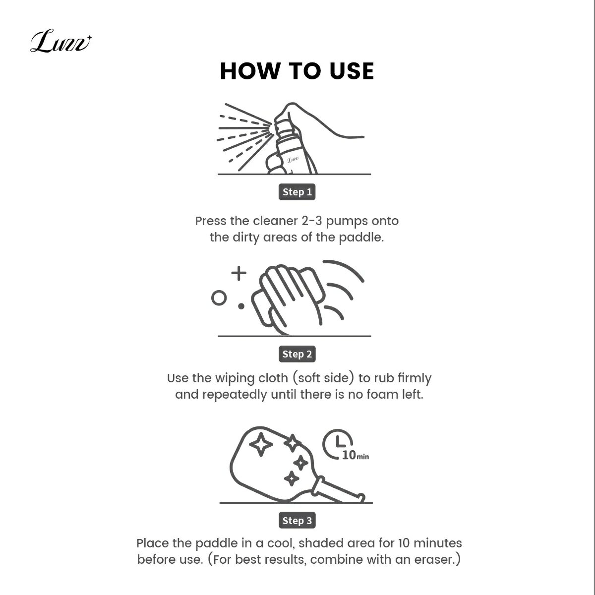 Luzz 匹克球拍清潔套裝 5 Luzz 匹克球拍清潔套裝 5