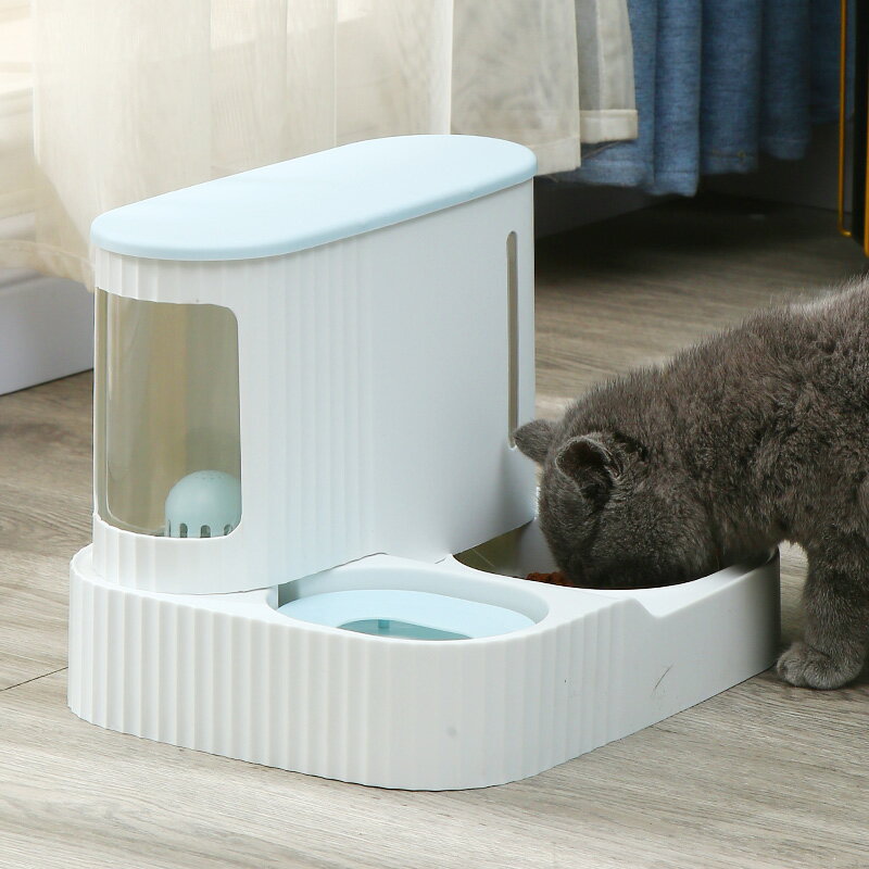 寵物貓咪自動喂食器自動飲水機貓蓄水續糧喂水器貓碗狗碗寵物用品