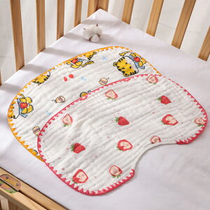 寶寶新生兒云片枕墊嬰兒枕巾定型枕頭0到6個月純棉吸汗透氣防吐奶
