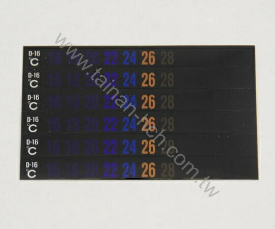 日油技研數位溫度貼紙 (R)（雙面）30片/盒 D-16 日本製造(交期10-14天) 2