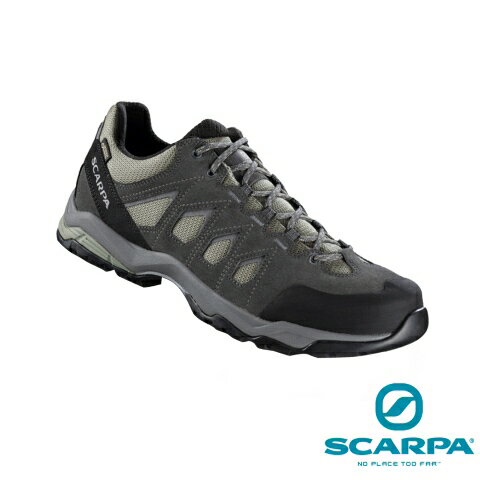 【速捷戶外】義大利 SCARPA MORAINE 63074201男款低筒 Gore-Tex防水登山健行鞋(地衣綠) , 適合登山、健行、旅遊