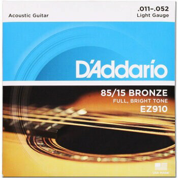 現貨可分期 美國原裝 D'addario Daddario EZ910 11-52 木吉他 民謠吉他 吉他 弦