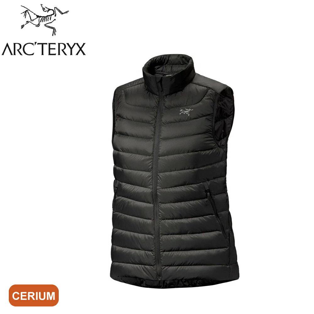【ARC'TERYX 始祖鳥 女 Cerium羽絨背心《黑》】X000009289/登山/暖背心/羽絨衣/輕羽絨