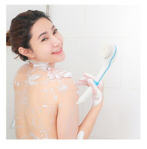 新款防水電動按摩洗澡刷沐浴刷多功能長柄搓背搓澡器洗臉