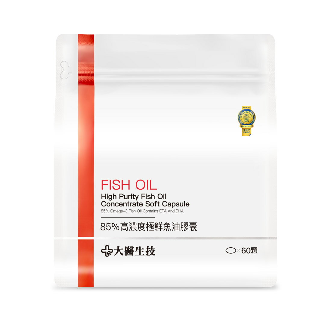 大醫生技  85%高濃度極鮮魚油膠囊 60顆【買2送1】Omega3/DHA+EPA/rTG 1