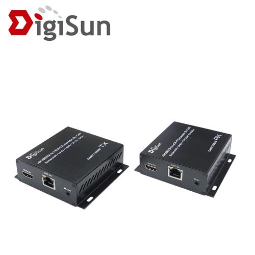 【現折$50 最高回饋3000點】 DigiSun EH870 4K HDMI 2.0 網路線訊號延長器(直線:70公尺)