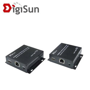 【最高9%回饋 5000點】DigiSun EH870 4K HDMI 2.0 網路線訊號延長器(直線:70公尺)