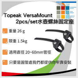 Topeak VersaMount, 2pcs_set水壺螺絲固定座