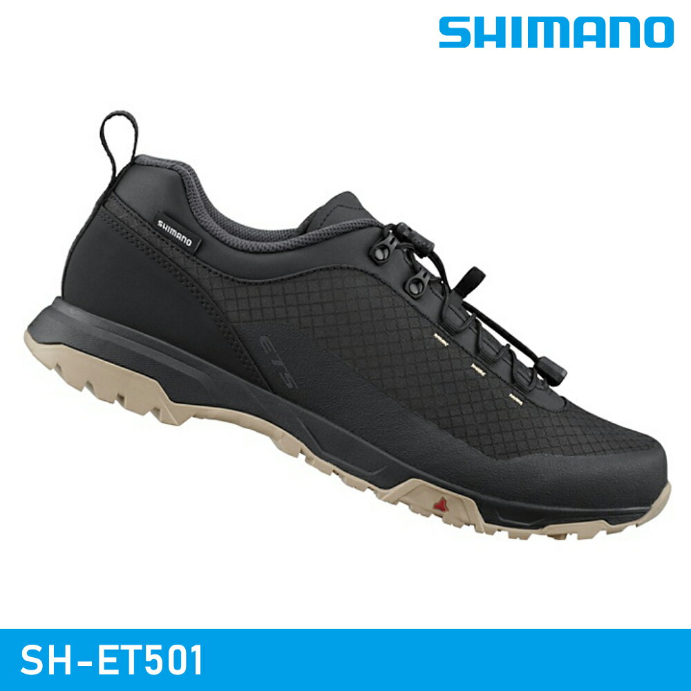 SHIMANO SH-ET501 自行車硬底鞋-黑色 / 城市綠洲 (E-BIKE 電動車車鞋 旅行車鞋)