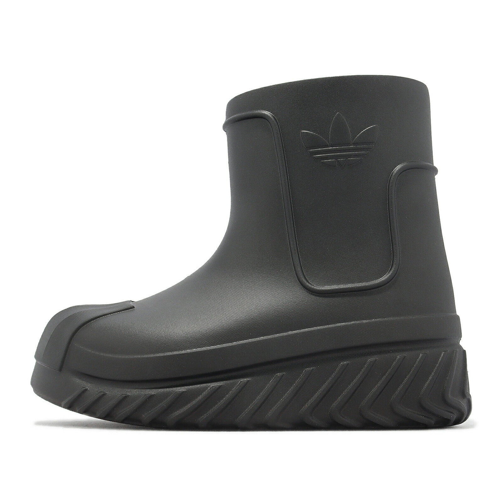 adidas 愛迪達 雨鞋 Adifom Superstar Boot W 女鞋 黑 全黑 貝殼頭 厚底 三葉草 愛迪達