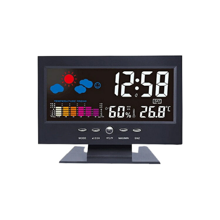【超取免運】居家萬年曆溫濕度鬧鐘 USB供電 溫度濕度鐘 電子鐘 電子時鐘 數字鐘 日期顯示時鐘