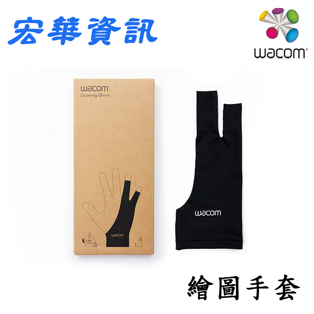 (現貨)台南專賣店 Wacom 繪圖手套 M號 黑色 適用左手/右手