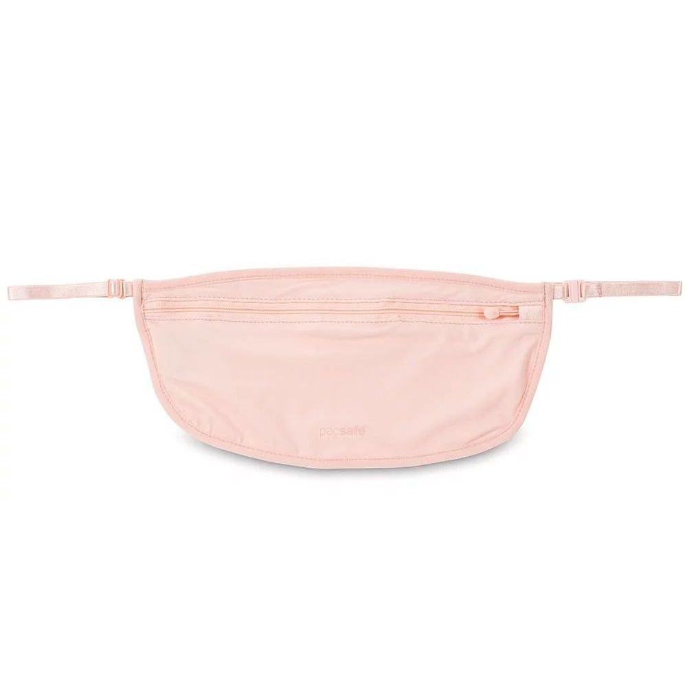澳洲《Pacsafe》Coversafe S | 透氣柔軟貼身 隱藏腰包 S100 粉色/黑色