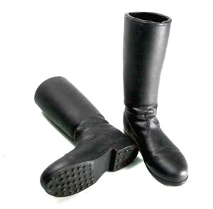 1:6兵人模型二戰德軍威龍SS國防軍骷髏師軍官黑色靴子短筒鞋