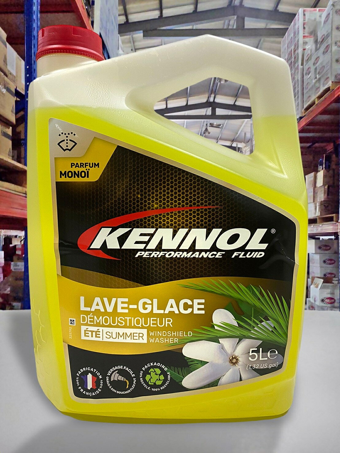 『油工廠』KENNOL MONOÏ LAVE-GLACE 花香 雨刷精 5L 法國 免稀釋