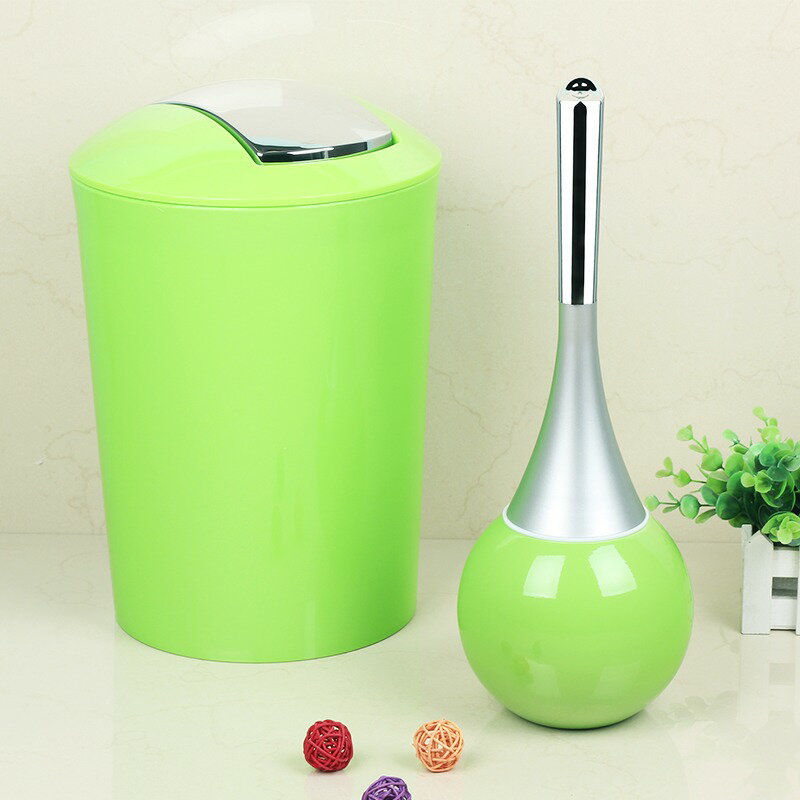 馬桶刷紙簍馬桶刷套裝衛生間無死角刷子辦公室廚房垃圾桶帶蓋家用