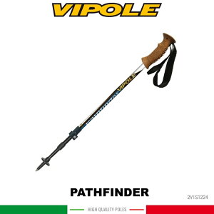 【VIPOLE 義大利 PATHFINDER 快調 彈簧避震登山杖《藍》】S-1224/手杖/爬山/健行杖