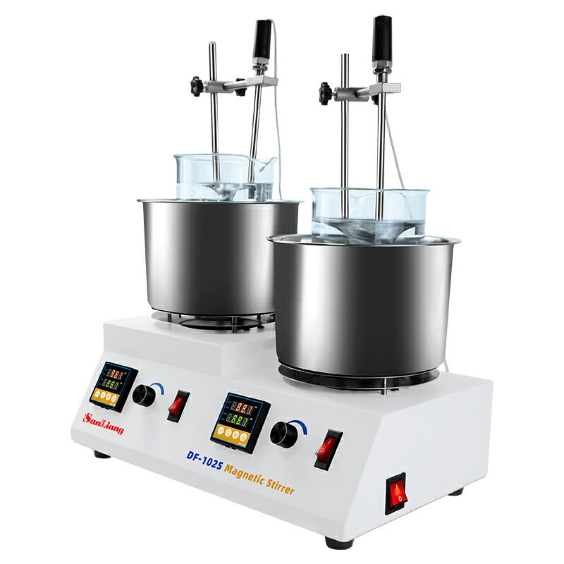 {公司貨 最低價}日本三量集熱式磁力攪拌器機DF-101S實驗室水浴鍋恒溫油浴鍋加熱 1