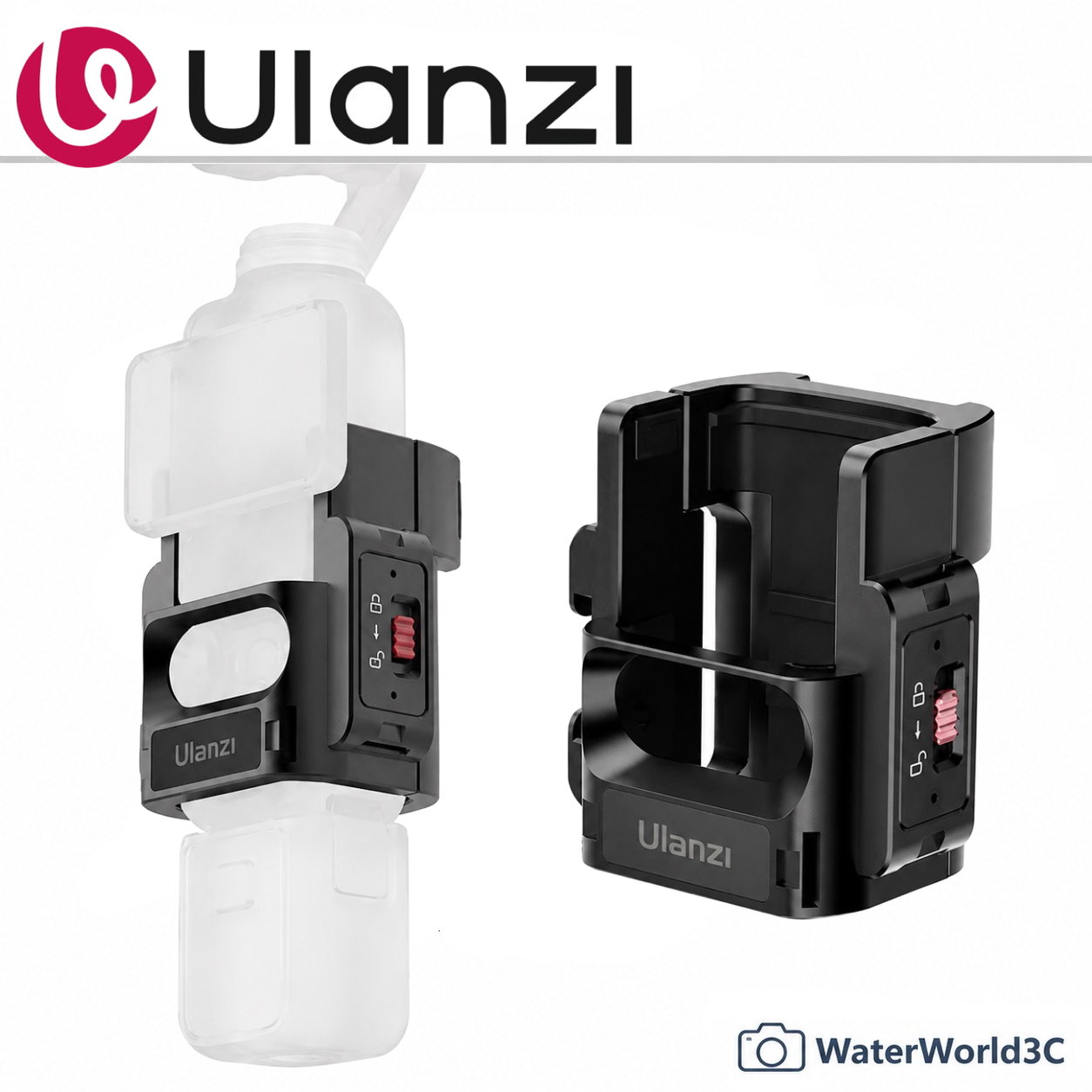 【中壢-水世界】ULANZI PK-06【DJI POCKET 3 / 4 拓展框】兩爪 Action介面 快拆 橫豎拍