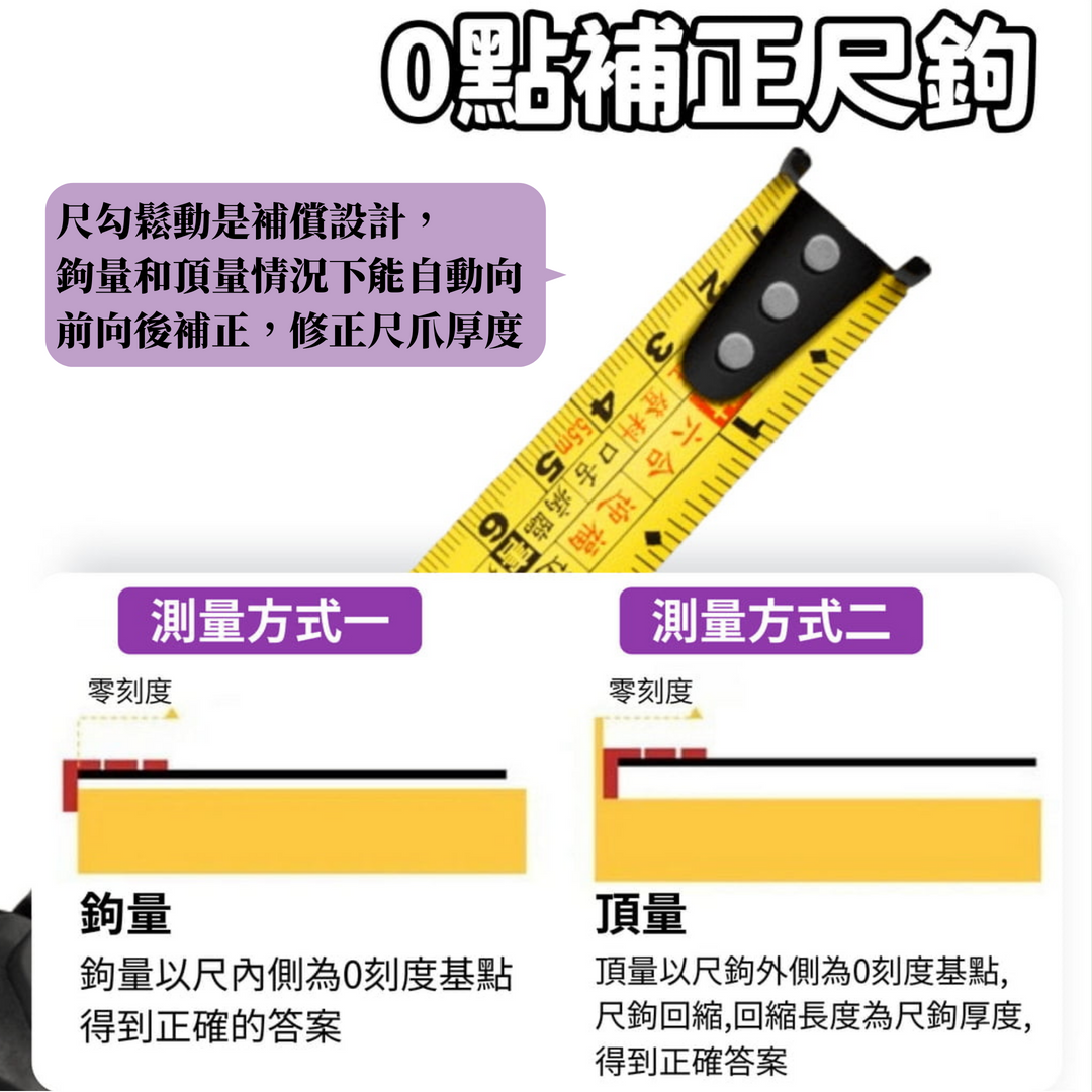 TOPFORZA 拓伏銳 ABS耐摔自鎖鋼捲尺 MS-7303／MS-7305／MS-7307 1