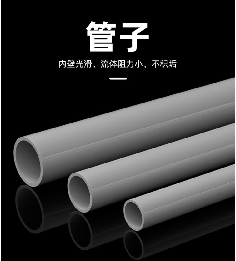 pvc給水管20 25 32 50mm塑料管魚缸空心配件加厚無縫大口徑