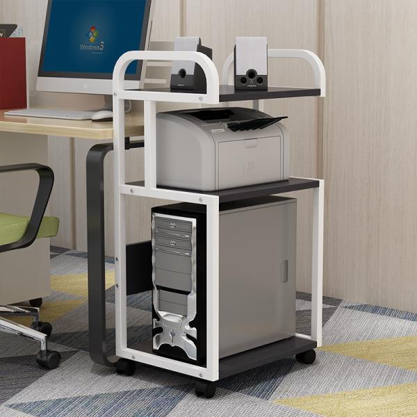 電腦主機辦公室移動臺式機箱托置物收納打印機
