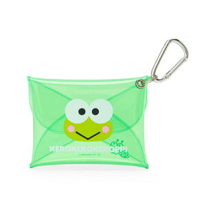 真愛日本 預購 大眼蛙 皮皮蛙 大臉 迷你 透明保護套 附扣環 飾品包 鑰匙包 發票包 防水包 耳機包 JD41