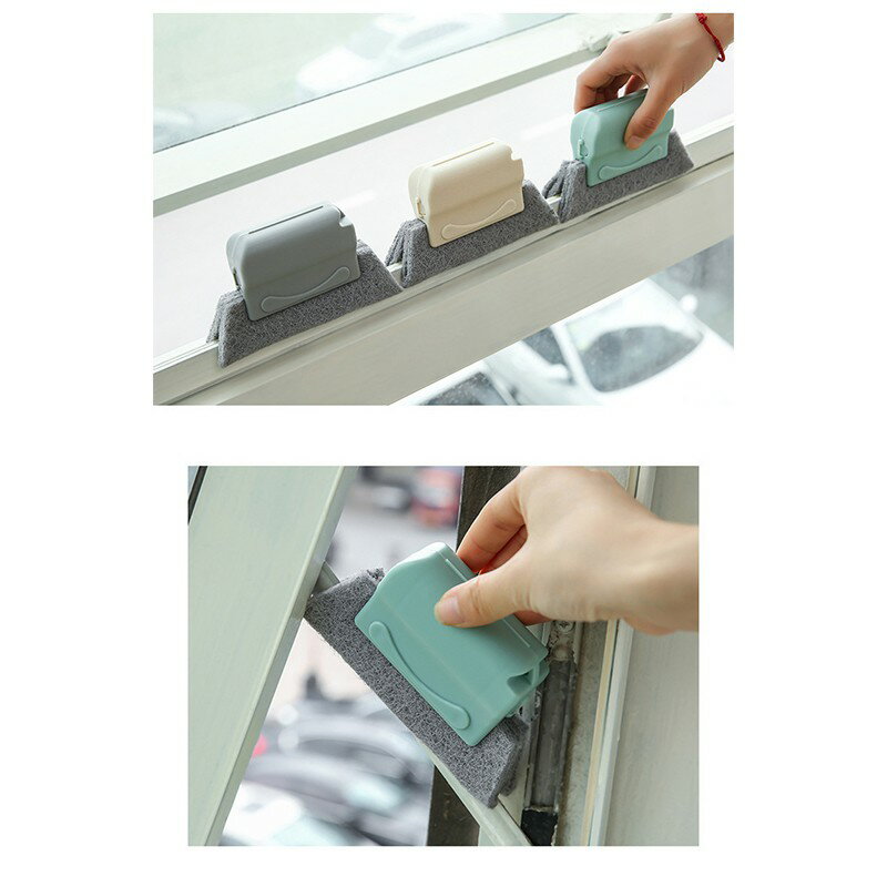 窗戶溝槽清潔刷【C011】台灣出貨 居家  可替換刷頭 縫隙清潔刷 海綿刷 角落清潔 縫隙刷洗 死角小縫 窗台窗溝 1