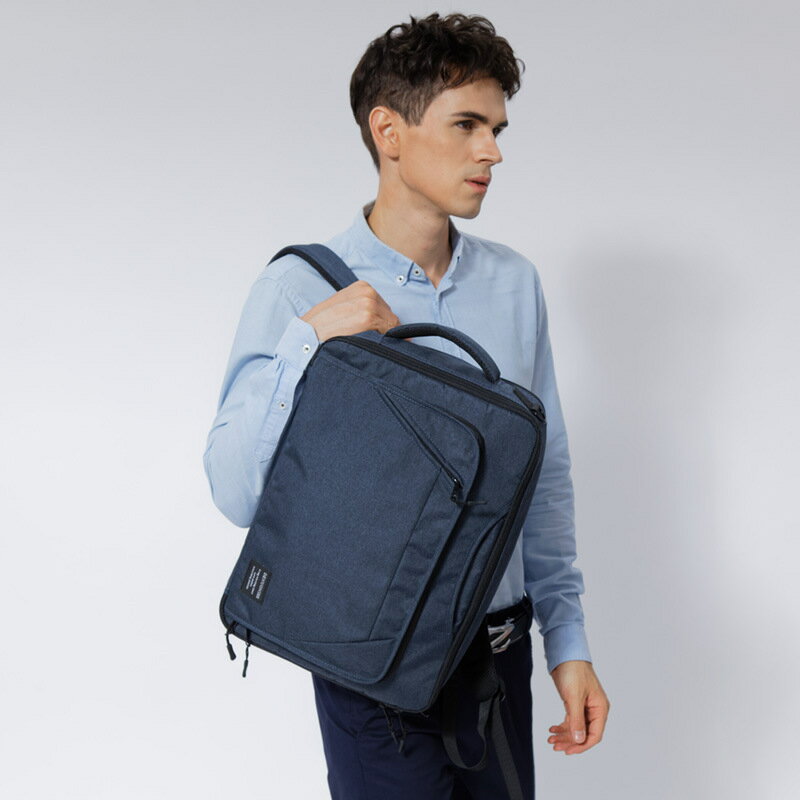 新款出差商務雙肩包男士輕便電腦包大容量后背包旅行多用學生書包