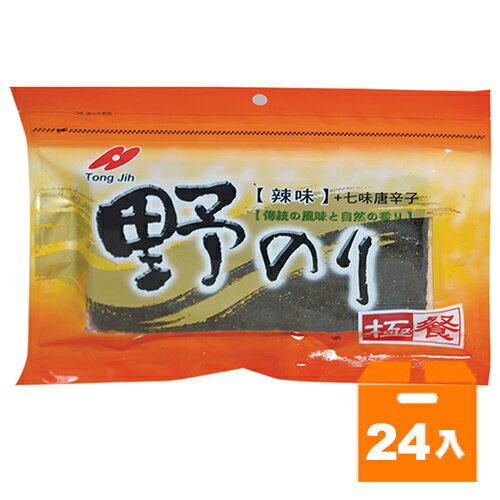 統記味付海苔-日式辣味32g(24入)/箱【康鄰超市】