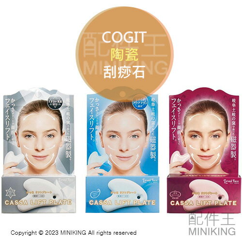 現貨 日本製 COGIT 臉部 陶瓷 刮痧石 刮痧板 按摩板 美顏 放鬆 舒壓 紓壓 小腿按摩 附收納袋
