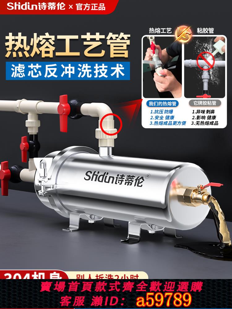 【臺灣公司 可打統編】前置家用反沖洗管道過濾器全屋商用井水塔大流量容量自來水凈水器