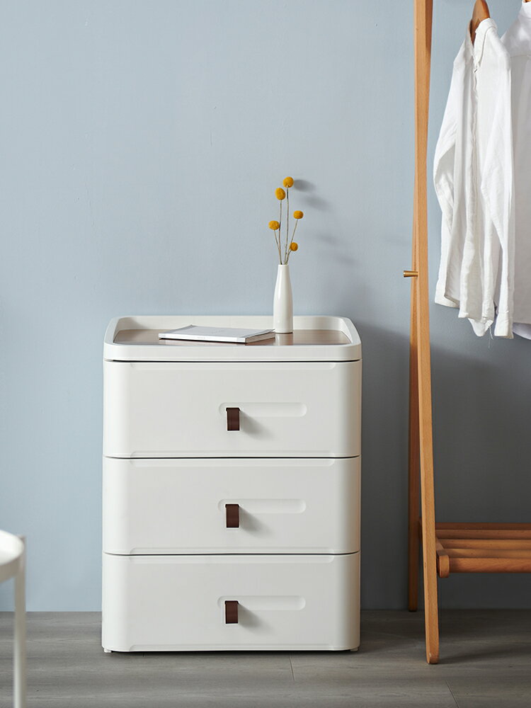 Minimalist bedside table shelf, modern storage cabinet, simple bedroom bedside storage box, mini small storage cabinet 2
