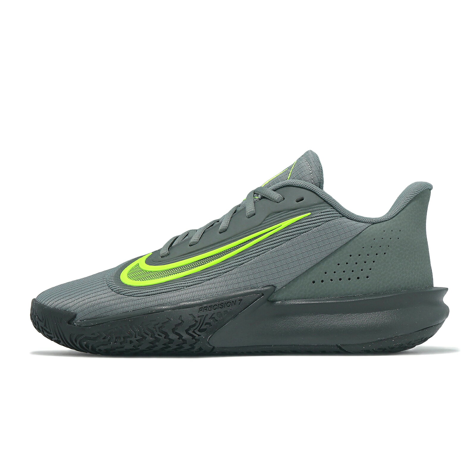 Nike 籃球鞋 Precision 7 VII 男鞋 綠 灰 緩震 低筒 運動鞋 HJ9153-004