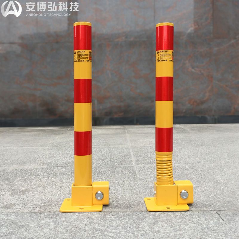 {臺灣公司 可開發票 快速出貨} 簡易加厚彈簧防撞車位鎖汽車停車佔位擋車柱隔離樁地鎖車位地鎖